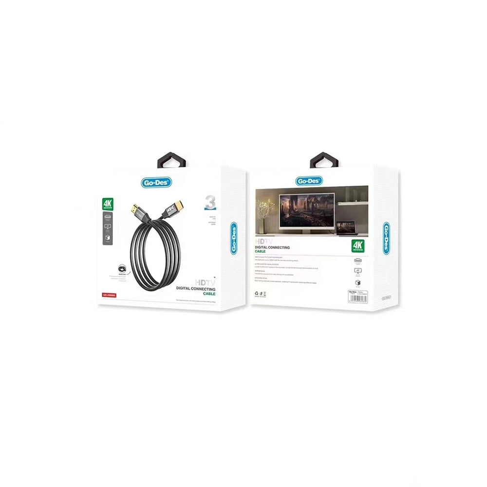 Go Des GD-HM802 HDTV Görüntü ve Ses Aktarıcı Ultra HD 4K 3 Metre Go Des GD-HM802 HDTV Görüntü ve Ses Aktarıcı Ultra HD 4K 3 Metre
